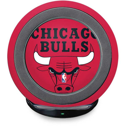 NBA Chicago Bulls Large Logo Fast Charge Wireless Charging Stand Skin